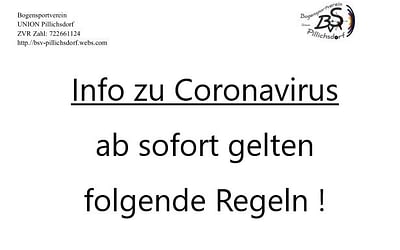 Info zu Coronavirus